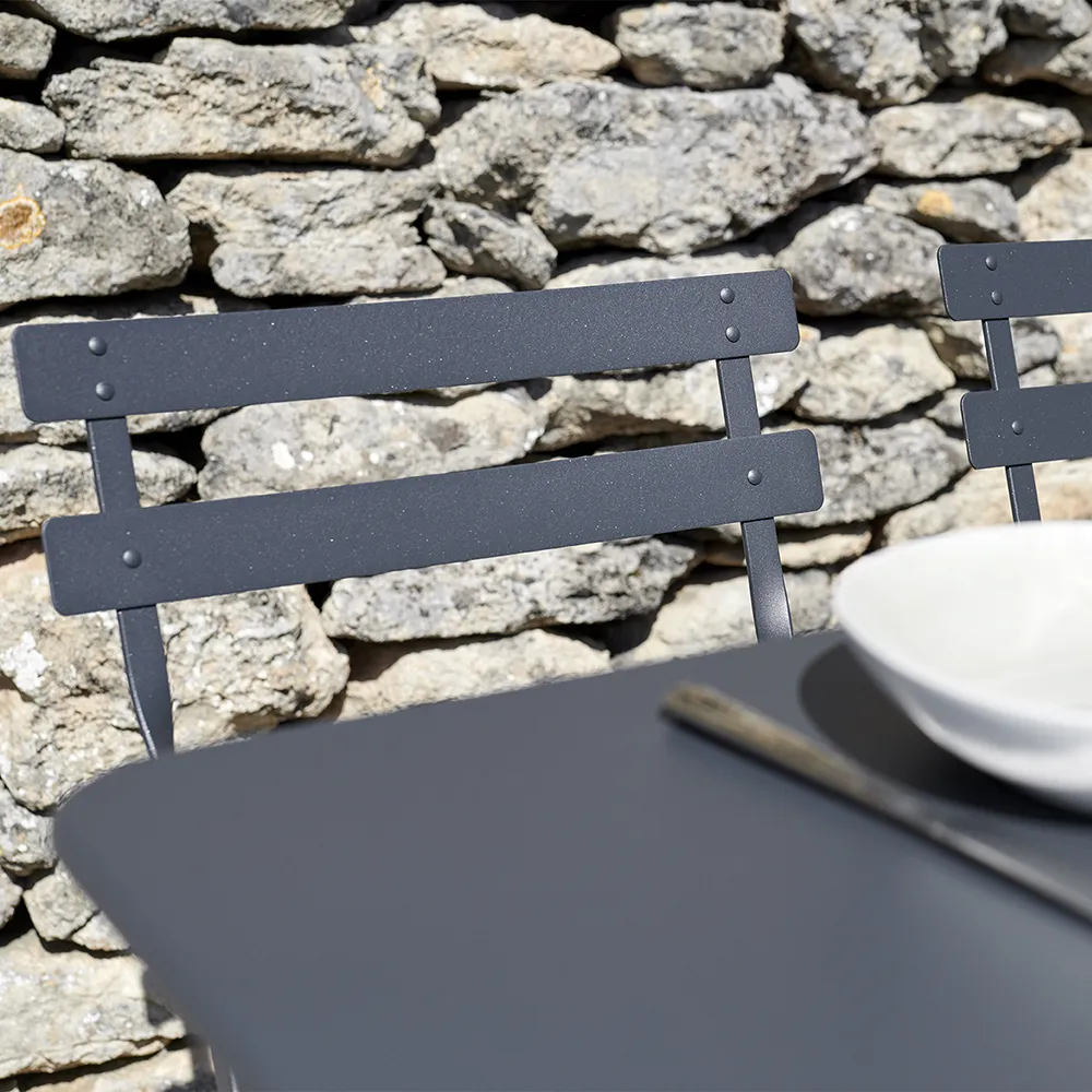 Bistro bord 97 x 57 cm Anthracite