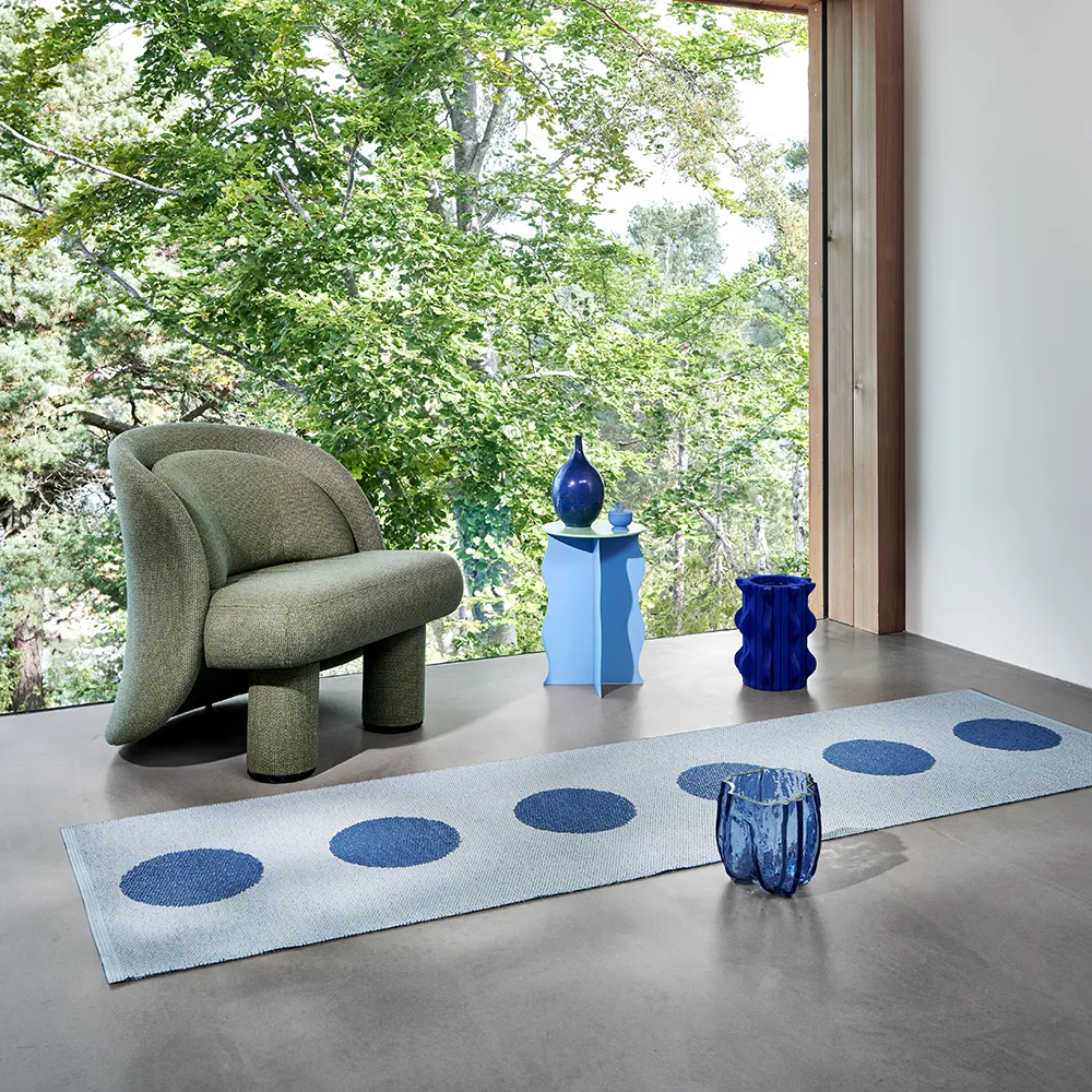 Vera Pop matta River Blue/Blue Fog 70 x 200cm