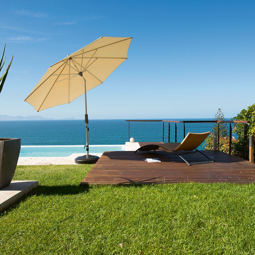 Alu-twist parasoll 240x240 cm cm offwhite 