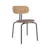 Curious Matstol Ek/Svart Metall Monrose