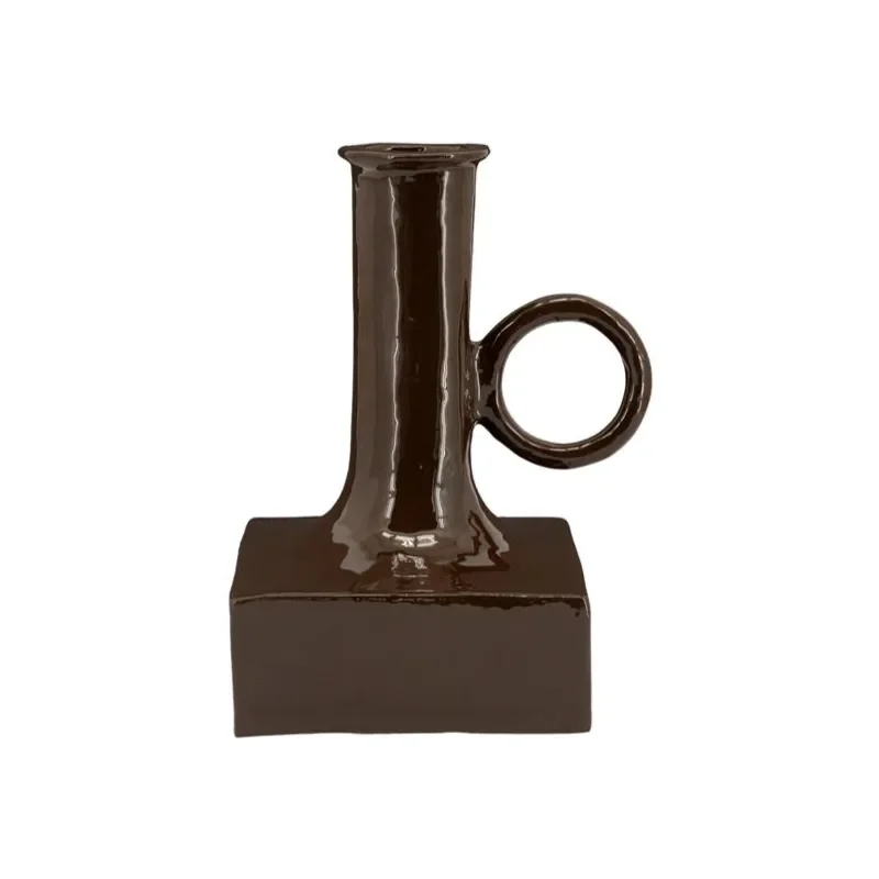 Oro 2 vas 20x16x25 cm aluminium brun