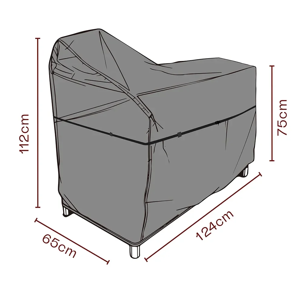 Möbelskydd utekök 124x65x112/75 cm Premium