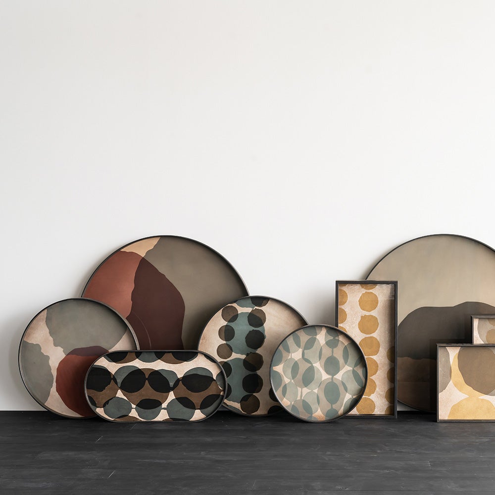 Connected Dots bricka oval M