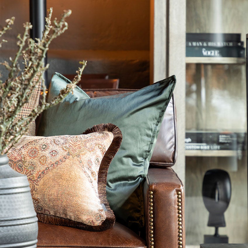 Dorsia Green Kuddfodral Frame 50X50