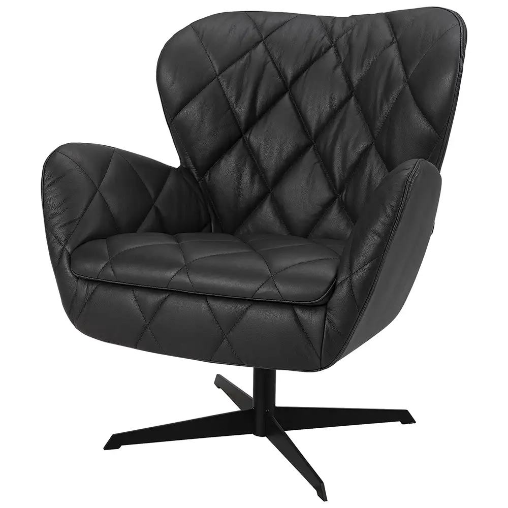 Jade Fåtölj Anthracite leather