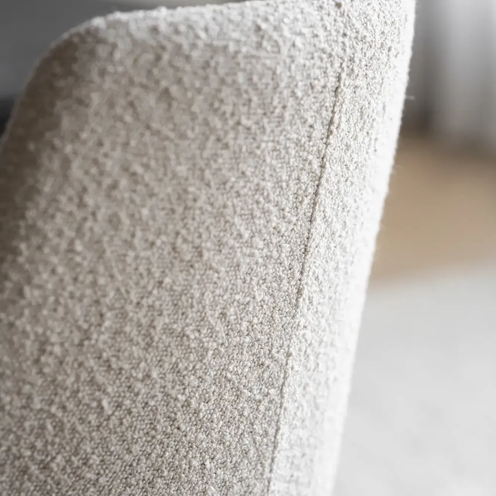 Sierra stol beige bouclétyg