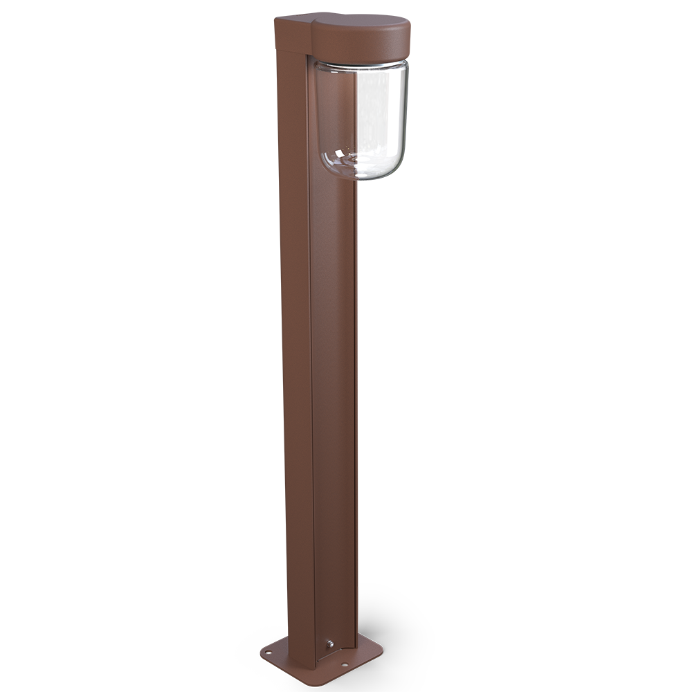 Moon pollare IP44 roststruktur LED