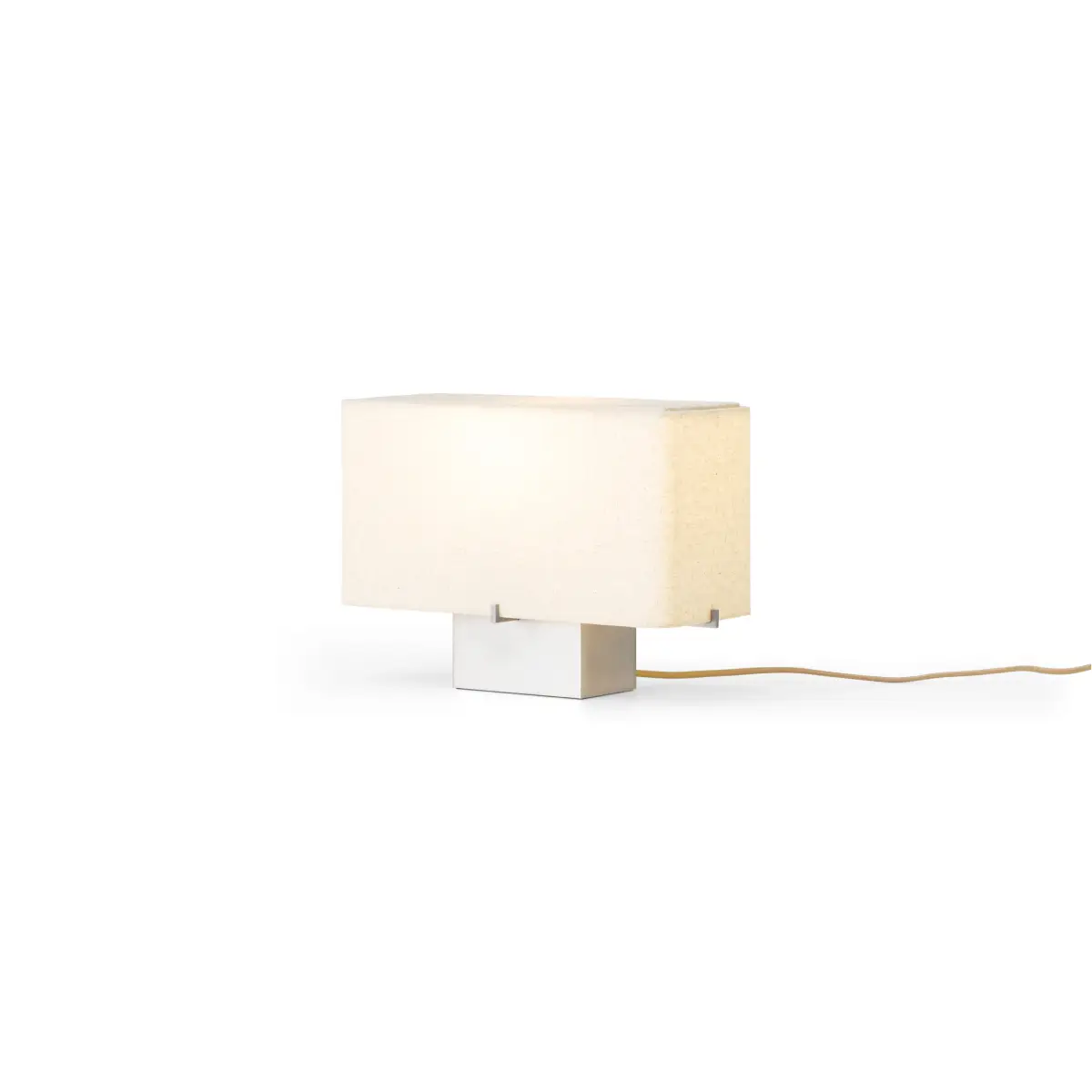 Nonna Bordslampa Brushed/Textile Sand H24 cm