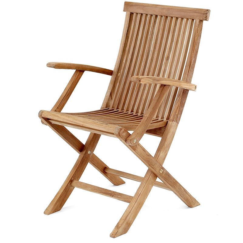 Turin karmstol natur teak 