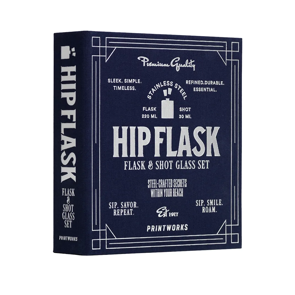 The Essentials - Hip Flask Dark Blue