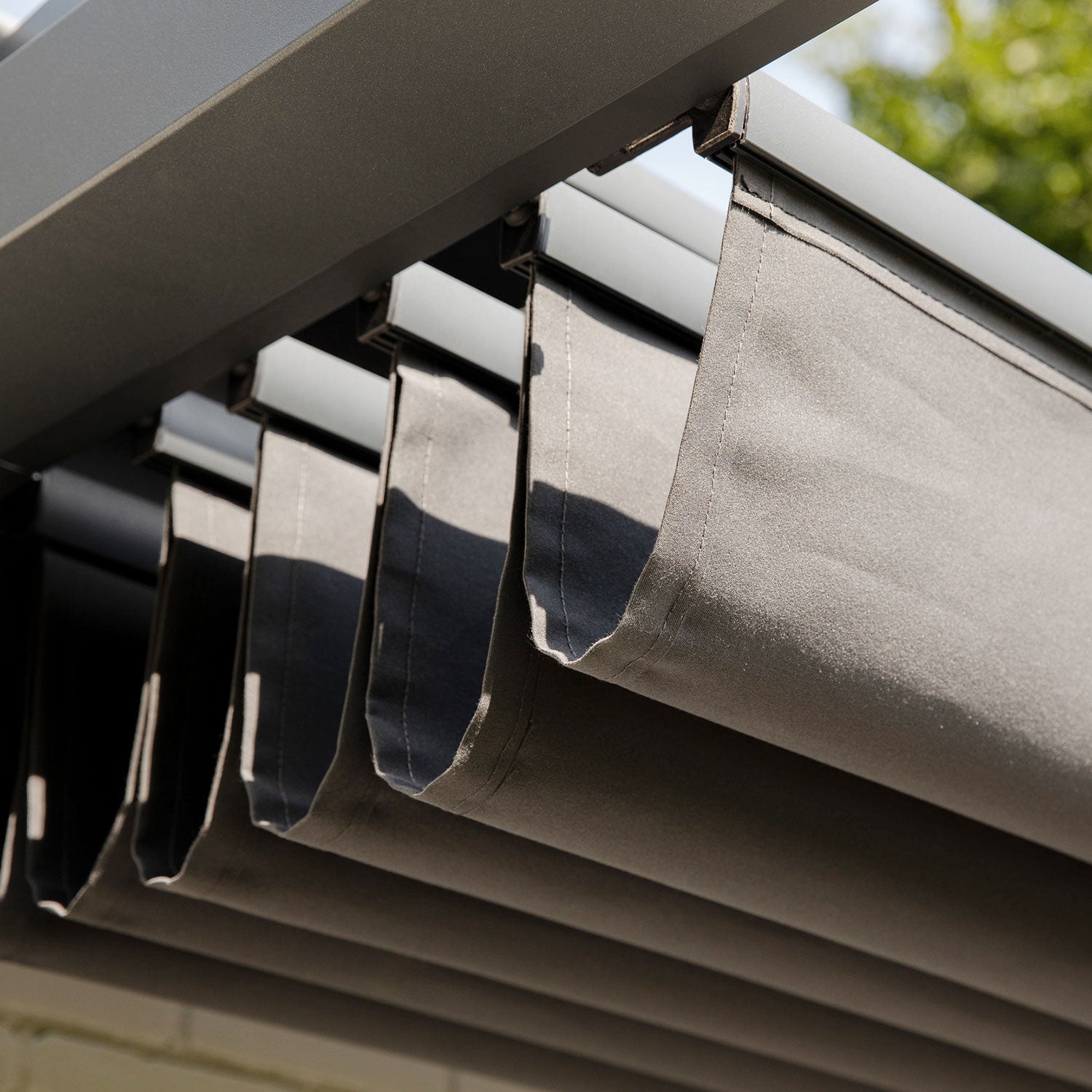 Prosail solsegel harmonica vattentätt 297x397cm grå 