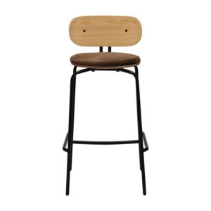 Curious Barstol Ek/Svart Teddy Brown