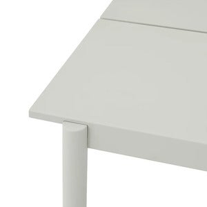 Linear Steel Matbord 220x90 cm Grey 
