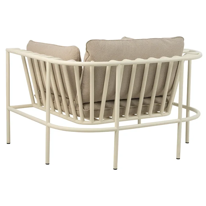 Collier fåtölj  Pearl white / Teddy beige