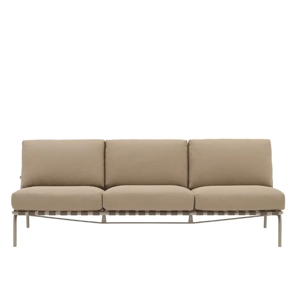 Loungesoffa Settle 3-seater Ribbed Weave 5/Taupe