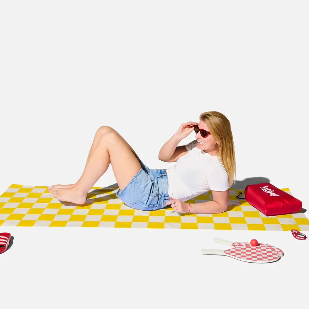 Fatboy beach baggy XL chess corn