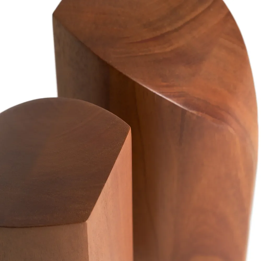 PI bokstöd lackad mahogny-set om 2