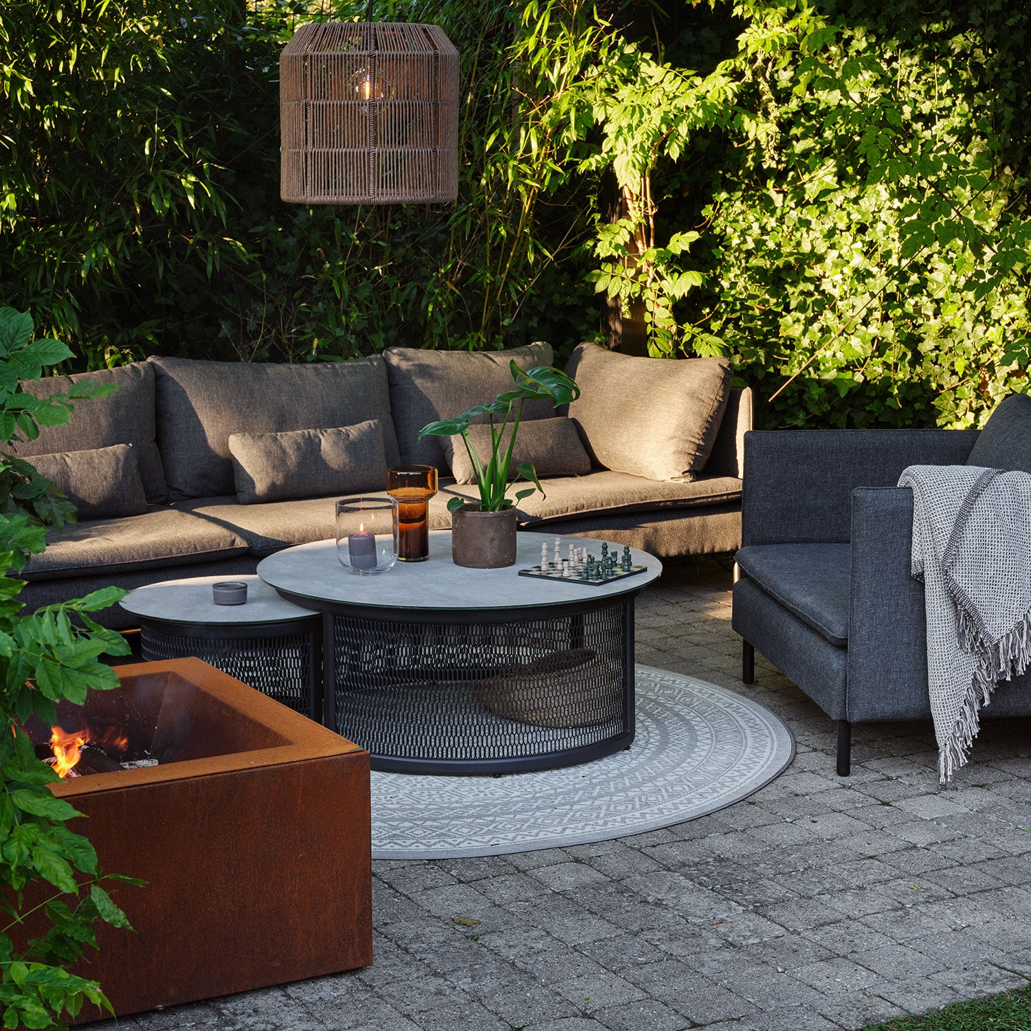 Callisto 1-sits soffa grå 