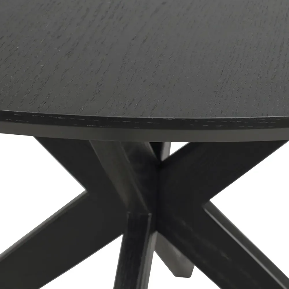 Calverton matbord Ø120 cm svart ek