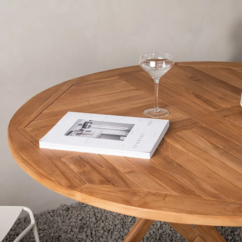 Kenya matbord Ø120 cm Teak