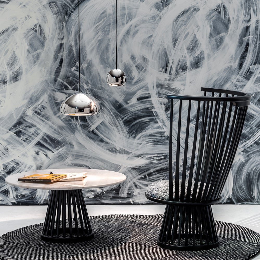 Fan Loungefåtölj Black