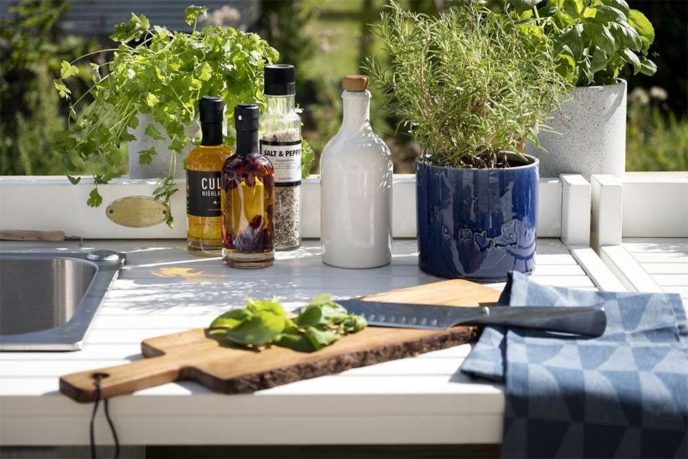 Läckö Utekök / Arbetsbänk Vit 