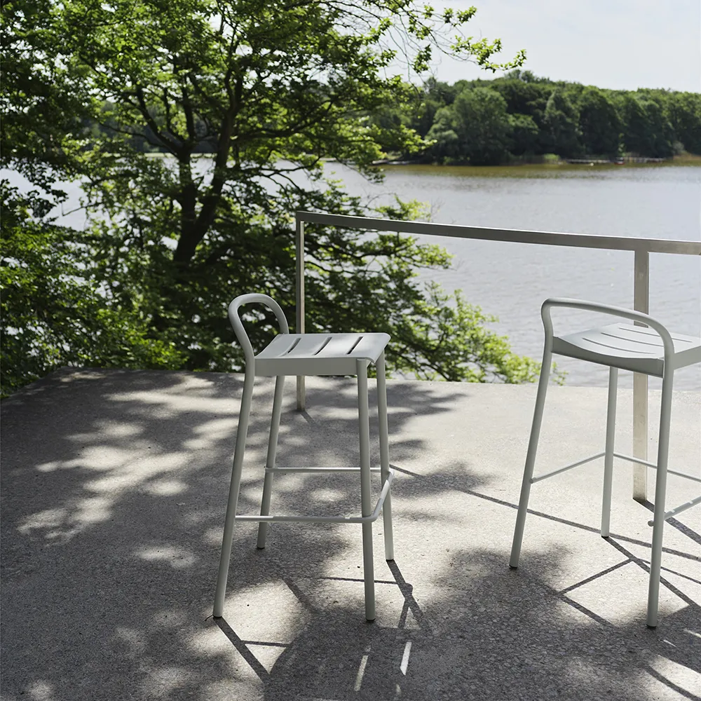 Linear Steel Barstol Dark Green 