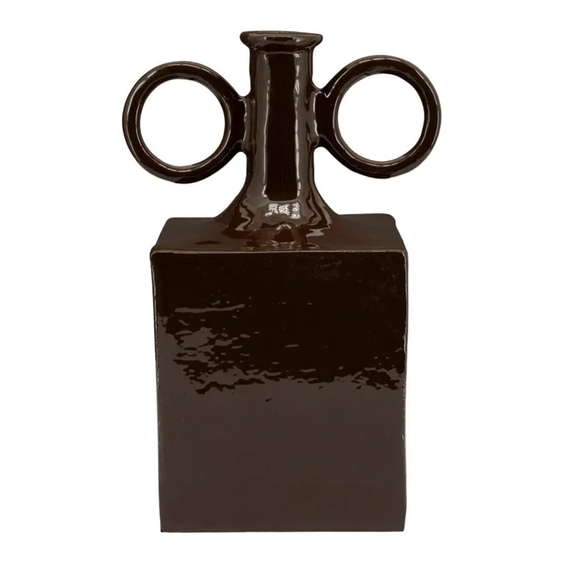 Oro 1 vas 21x16x31,5 cm aluminium brun