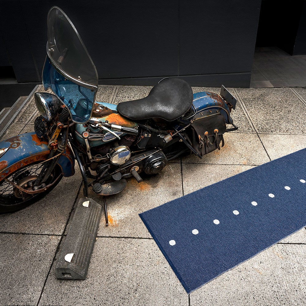 Peg matta 70x200 cm dark blue / vanilla 