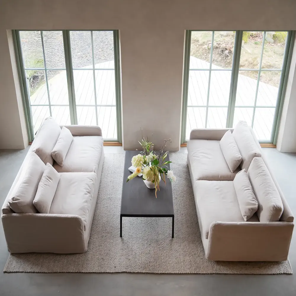 Peyton soffa 3-sits tyg Ursula beige