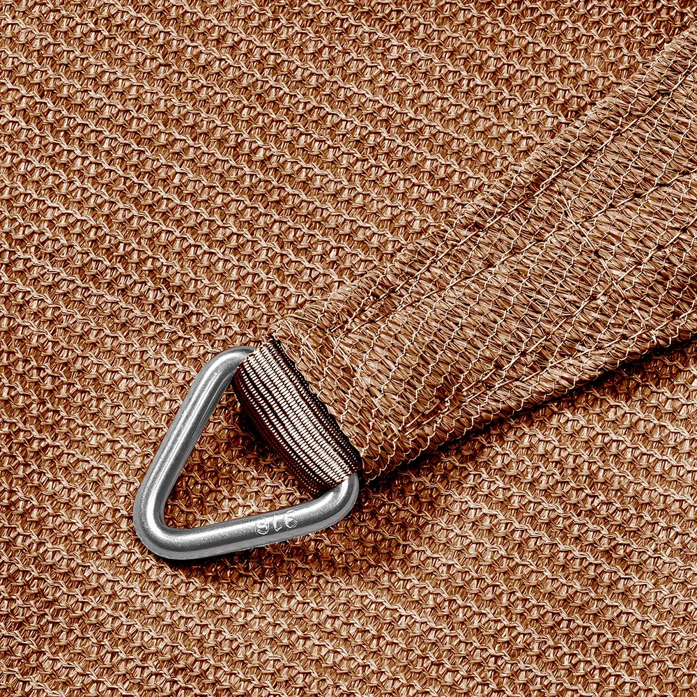 Coolfit solsegel kvadratiskt 500x500cm beige