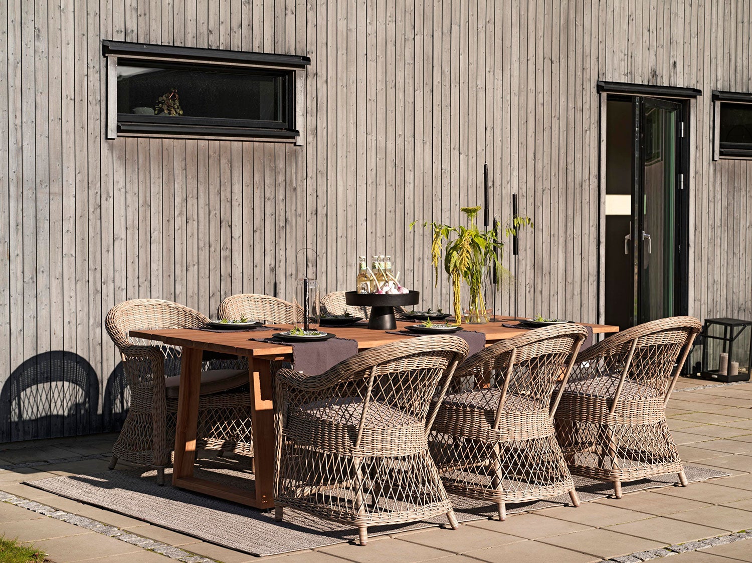 Laurion matbord 100x230 cm natur teak 