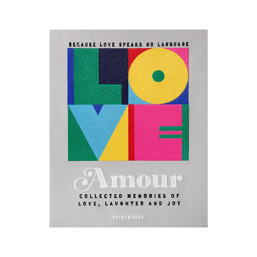 Broderat Fotoalbum - Amour