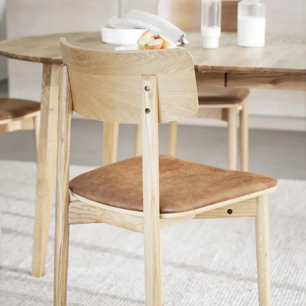 Wolcott matstol ek/brun