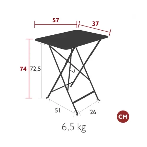 Bistro bord 37x57 cm Nutmeg