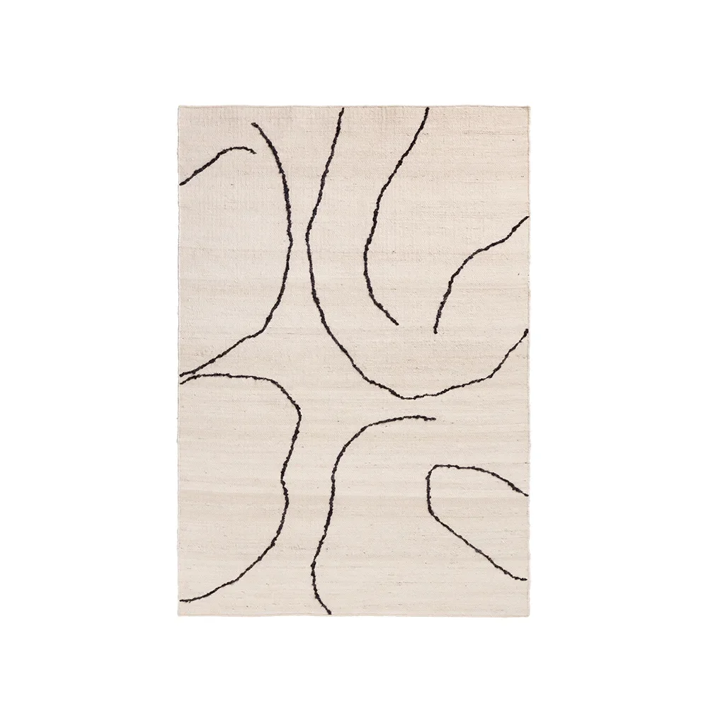 Handvävd Matta i Jute Gesso Off-White 140x200 cm