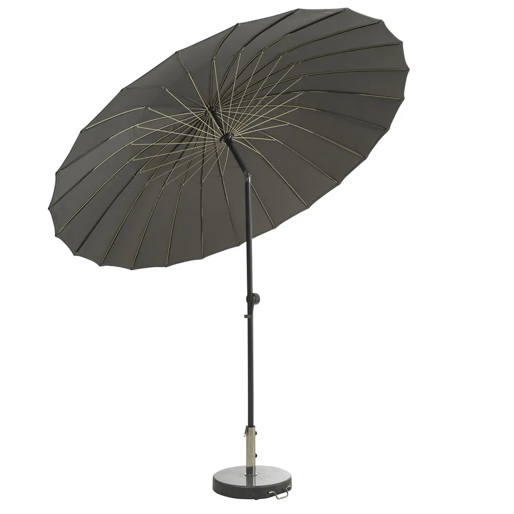 SHANGHAI Ø270cm  Antracitgrå/gula ribbor