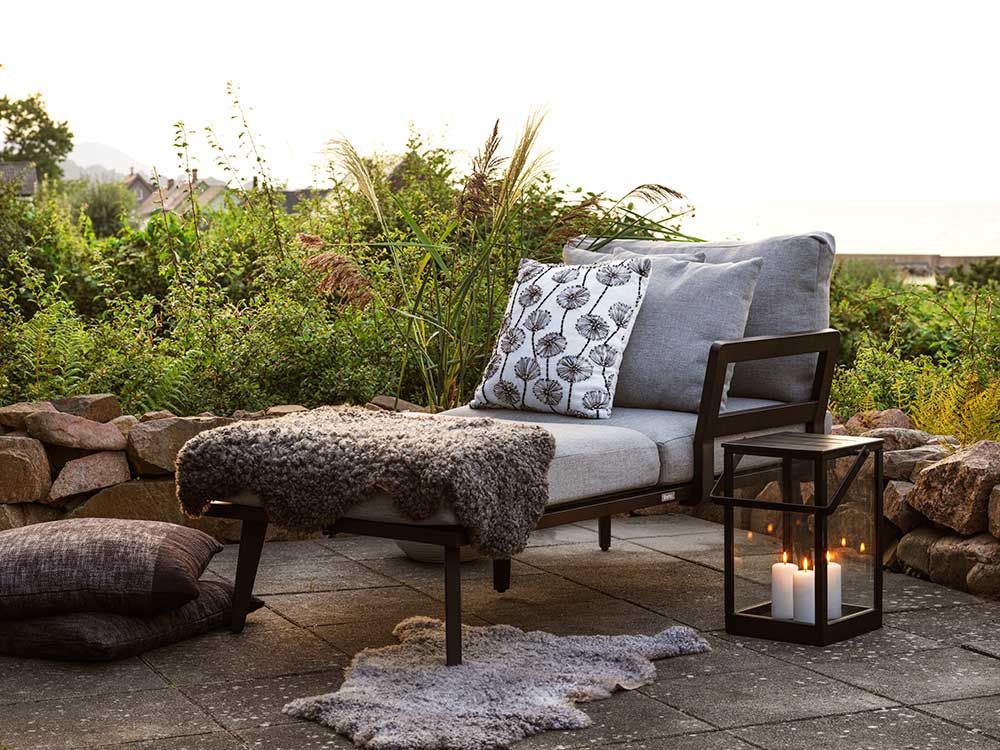 Villac soffbord 88x88  cm svart 