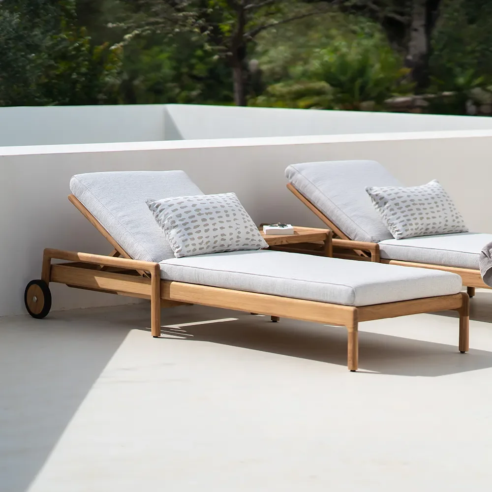 Jack Solsäng Teak/Off White