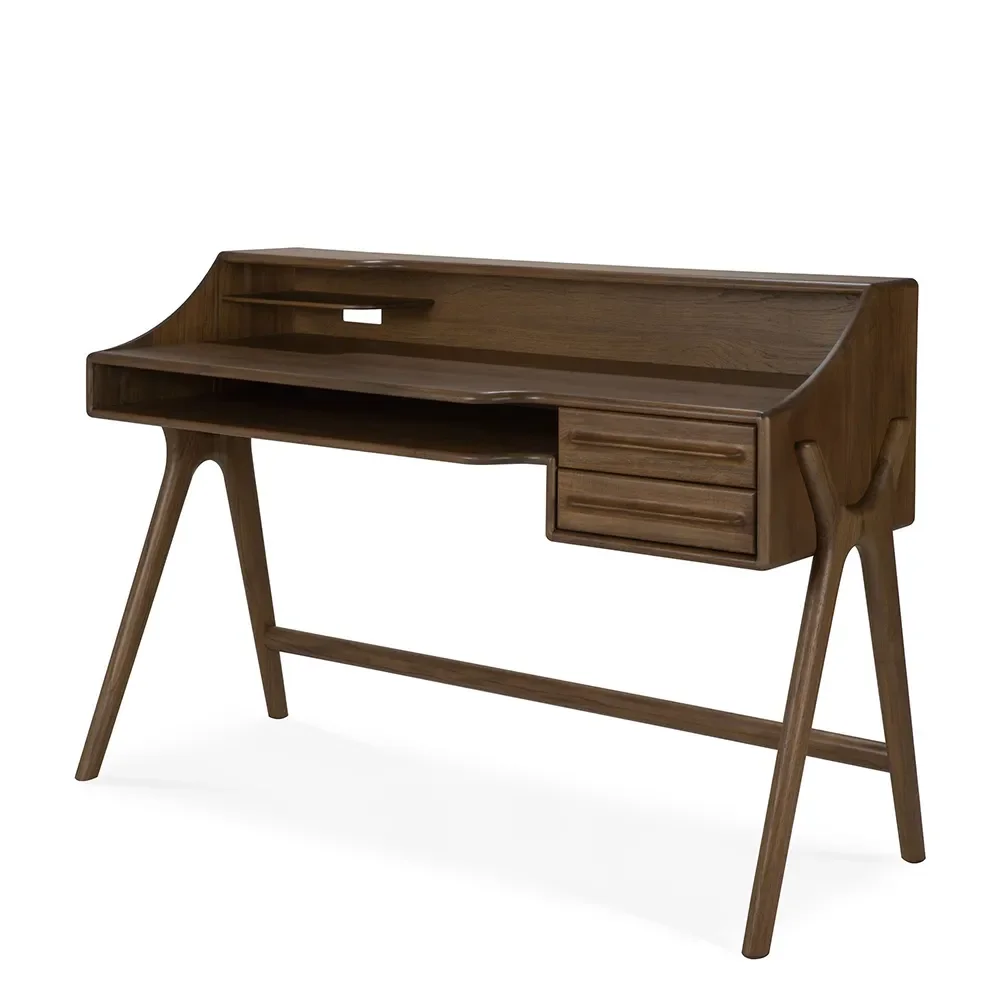 Skrivbord i teak Flow Wild Brown