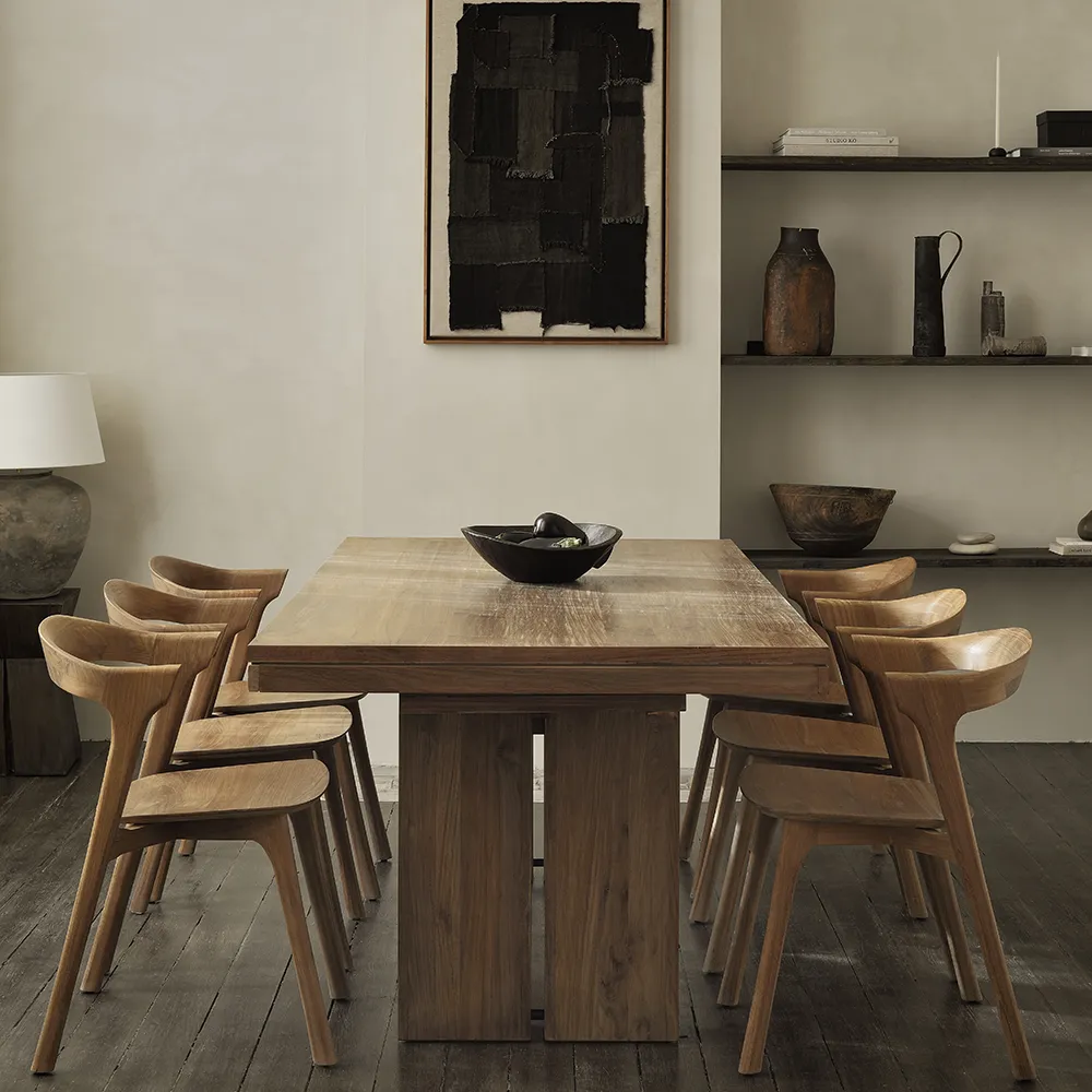 Double Matbord 100x200-300 cm Teak