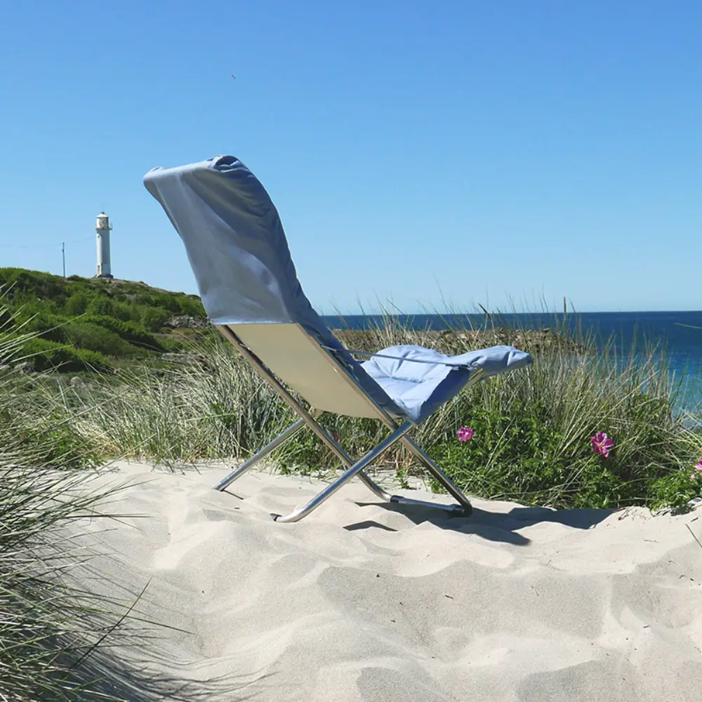 Fiesta soft solstol light blue beige supertex