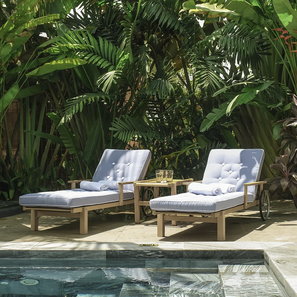 Liggvagn Med Armstöd Redwood