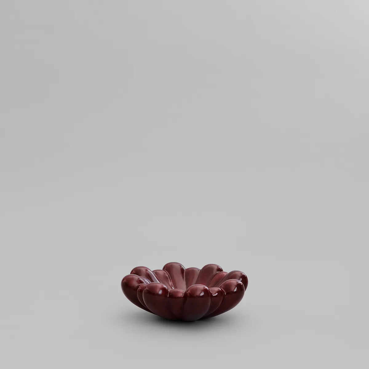 Handgjord Dekorationsskål Bloom Maroon Ø 28,5 cm