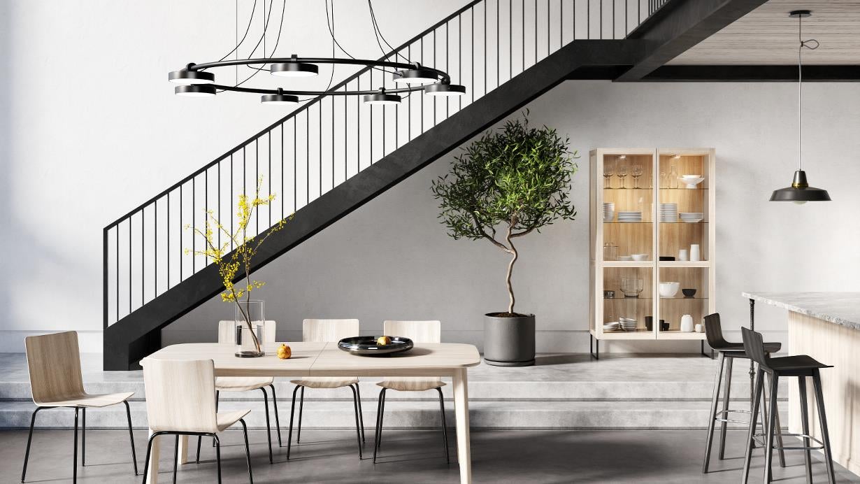 Sm118 Bord Ek Vitolja/Vit Laminat