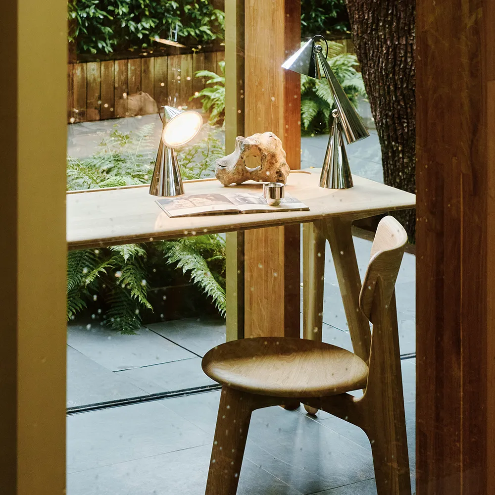 Pose Portabel lampa Silver LED