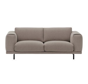 Rest Soffa 2-sits- Metallbas/Hearth6/Black