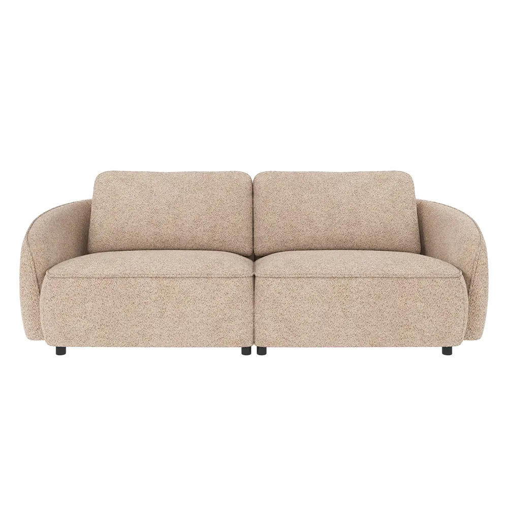 Norris soffa 3-sits tyg Anna ljusbeige