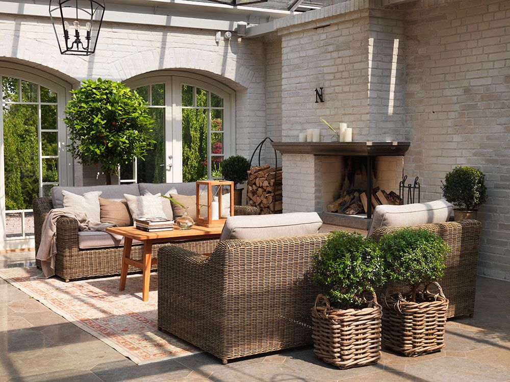 Glendon soffa rustik konstrotting 