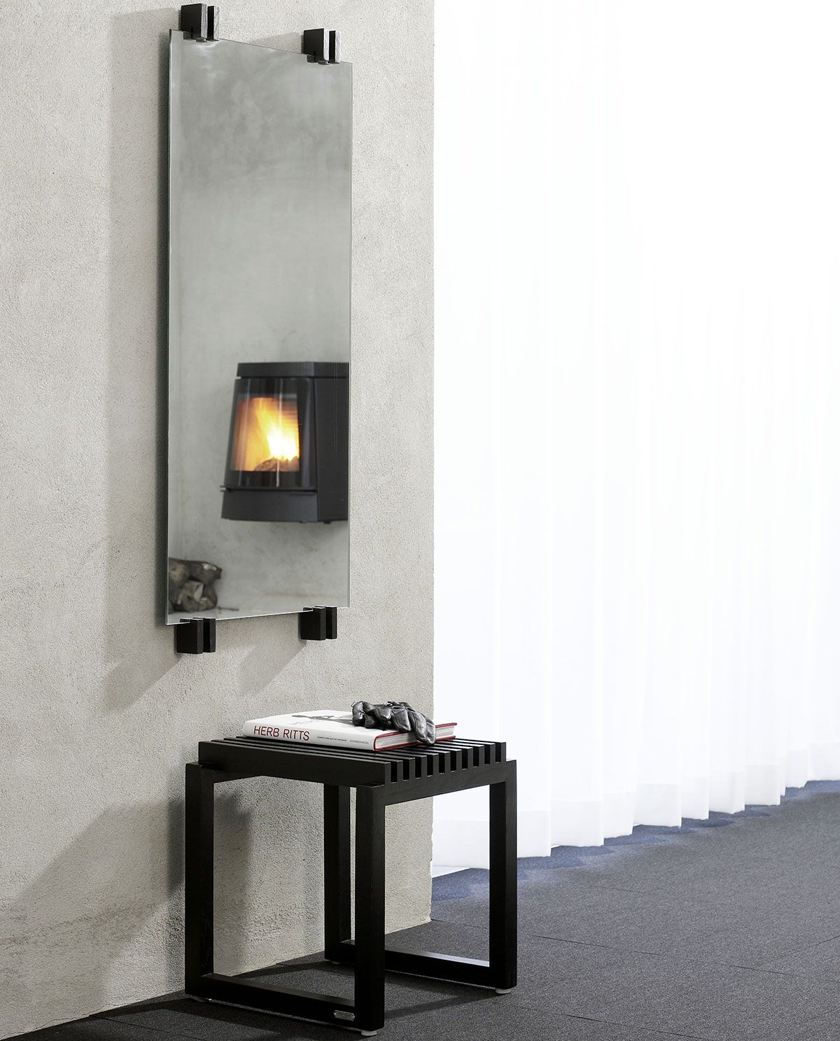 Cutter Spegel Silver Teak